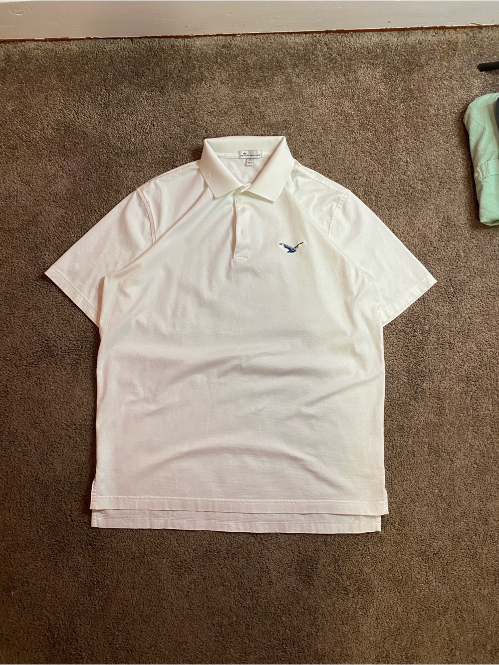 Men's White Peter Millar Polo Shirt